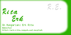 rita erk business card